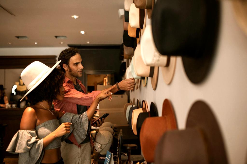 Person using smart device for shopping